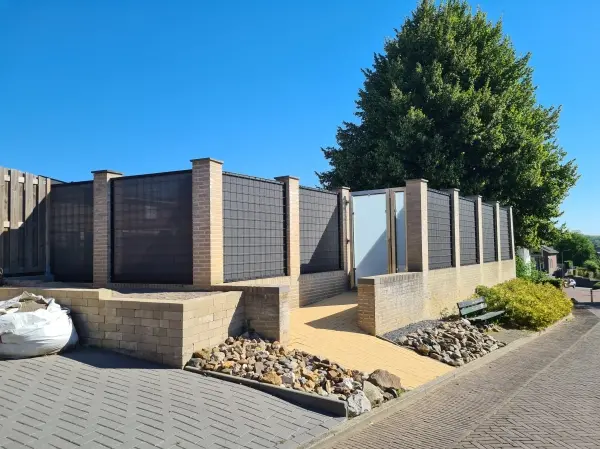 Zichtdoek Unique Duocolor Carbon black - Afbeelding 2